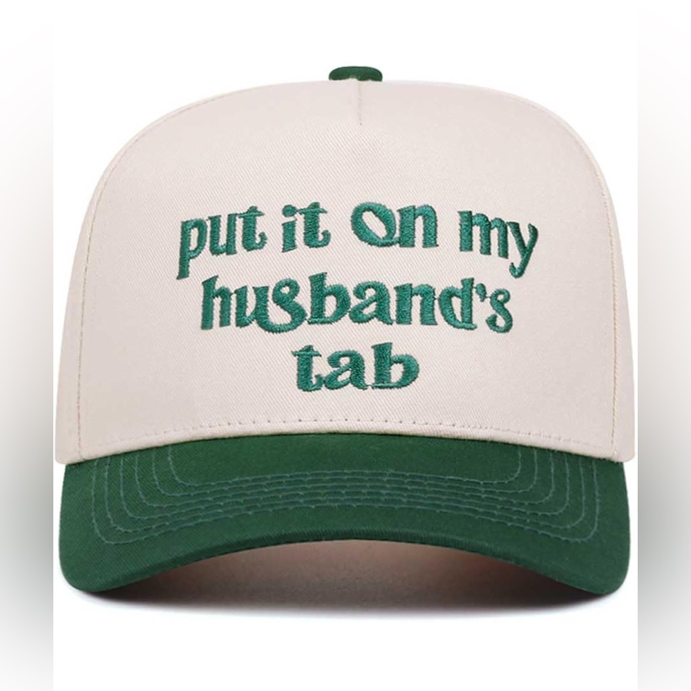 Green and Cream Men's Cap